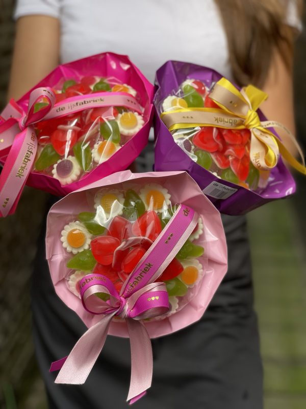 Bloemen snoep boeket