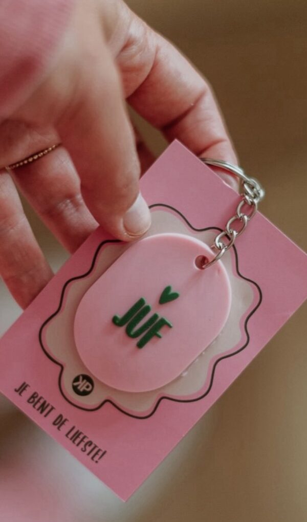 Sleutelhanger voor juf